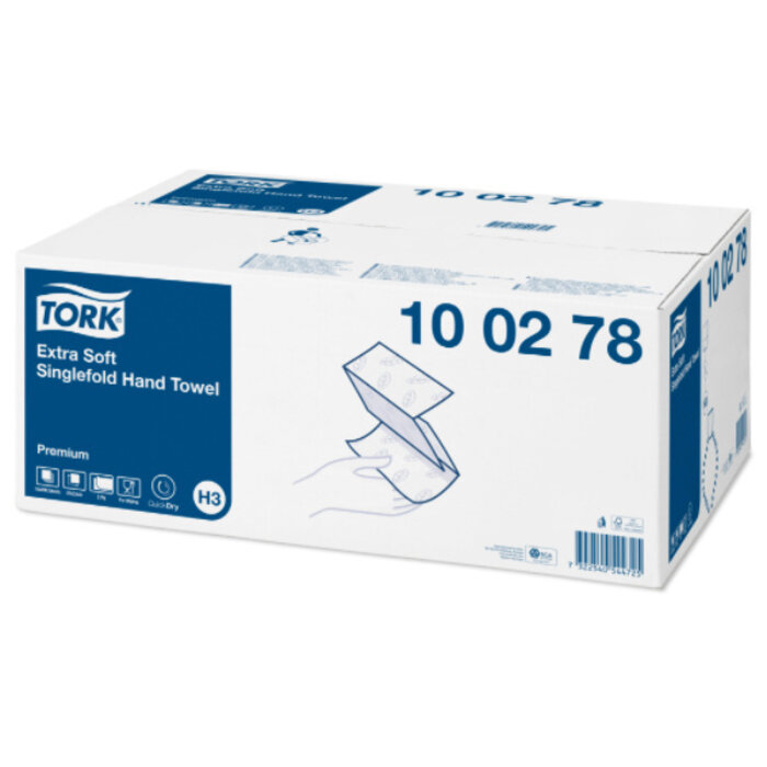 Tork Tork Extra Zachte Z-vouw Handdoek 2-laags Wit H3 Premium