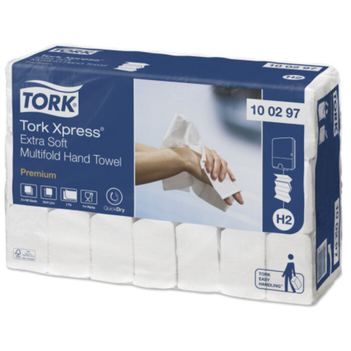 Tork Tork Xpress® Extra Zachte Multifold Handdoek 2-laags XL Wit H2 Premium