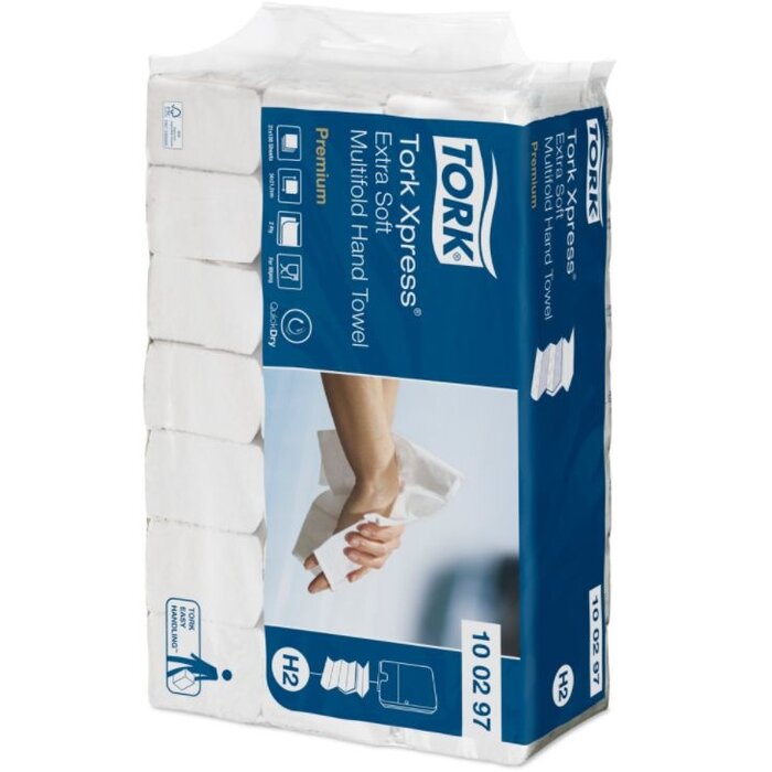 Tork Tork Xpress® Extra Zachte Multifold Handdoek 2-laags XL Wit H2 Premium