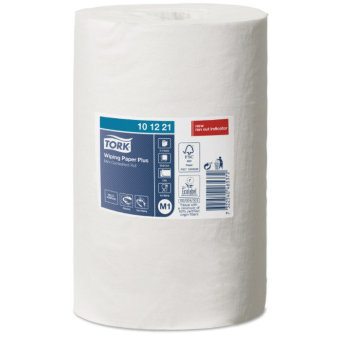 Tork Tork Wiping Plus Mini Centerfeed Poetspapier 2-laags M1