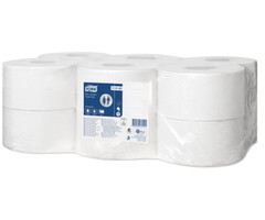 Tork Tork Mini Jumbo Toiletpapier 1-laags Wit T2 Advanced