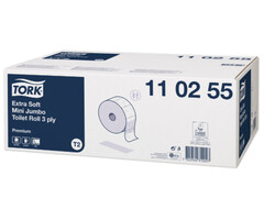 Tork Tork Extra Zacht Mini Jumbo Toiletpapier 3-laags Wit T2 Premium
