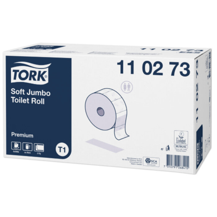 Tork Tork Zacht Jumbo Toiletpapier 2-Laags Wit T1 Premium