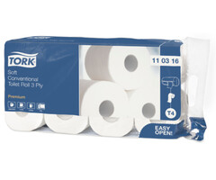 Tork Tork Traditioneel Toiletpapier 3-laags Wit 250 Vel T4 Premium