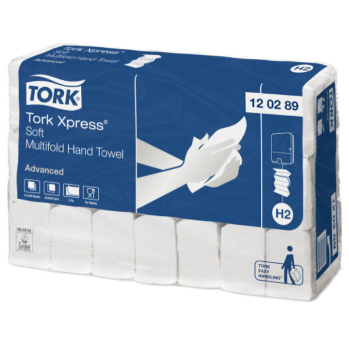Tork Tork Xpress® Zachte Multifold Handdoek 2-laags Wit H2 Advanced