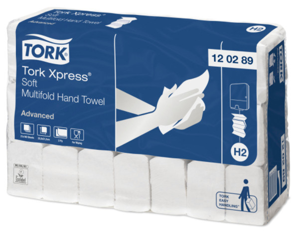 Tork Tork Xpress® Zachte Multifold Handdoek 2-laags Wit H2 Advanced