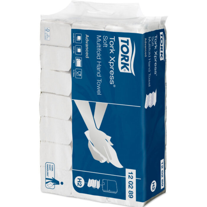 Tork Tork Xpress® Zachte Multifold Handdoek 2-laags Wit H2 Advanced
