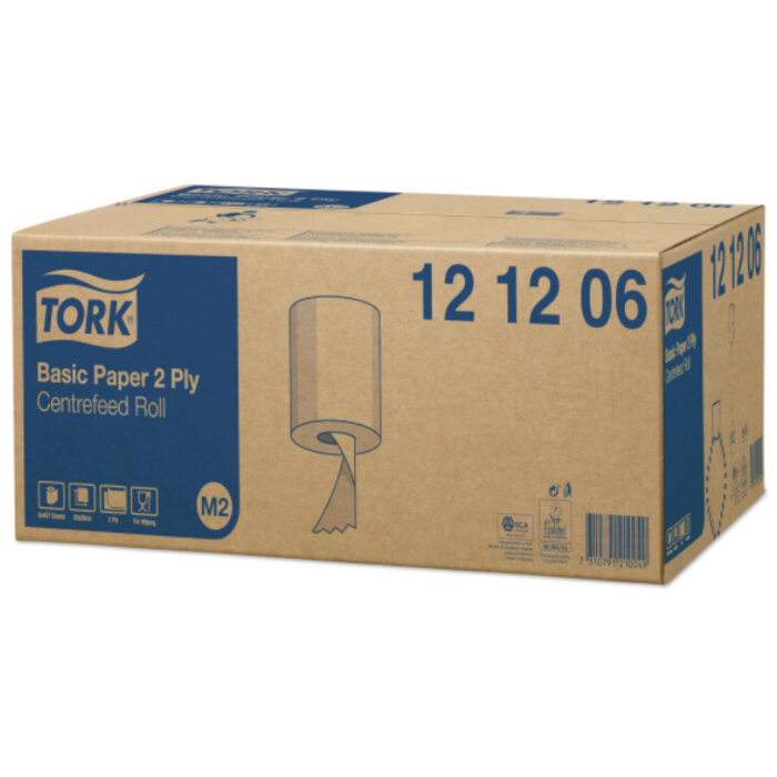 Tork Tork Basic Centerfeed Poetspapier 2-laags M2