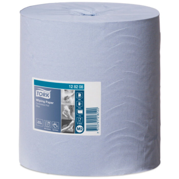 Tork Tork Wiping Centerfeed Poetspapier 1-laags blauw M2