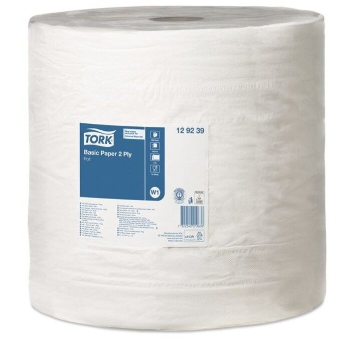 Tork Tork Basic Rol Poetspapier 2-laags W1