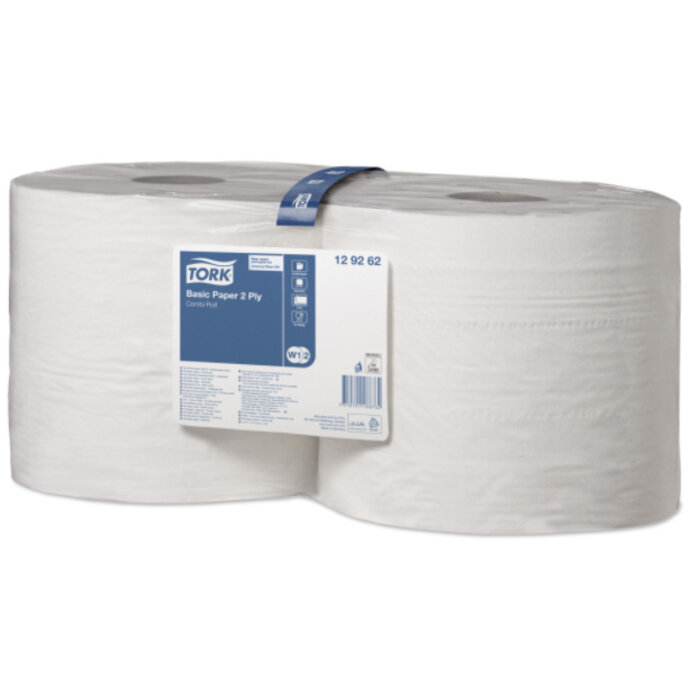 Tork Tork Basic Combi Rol Poetspapier 2-laags W1/W2
