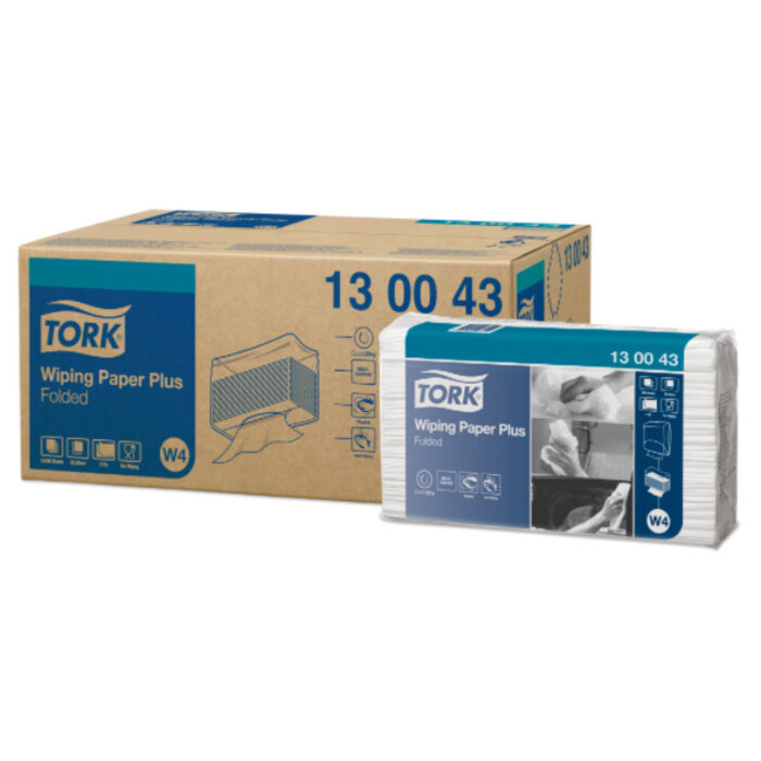 Tork Tork Wiping Plus Gevouwen Poetspapier 2-laags W4