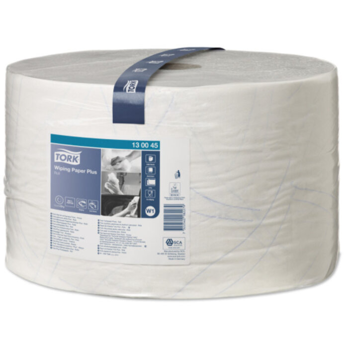 Tork Tork Wiping Plus Rol Poetspapier 2-laags W1