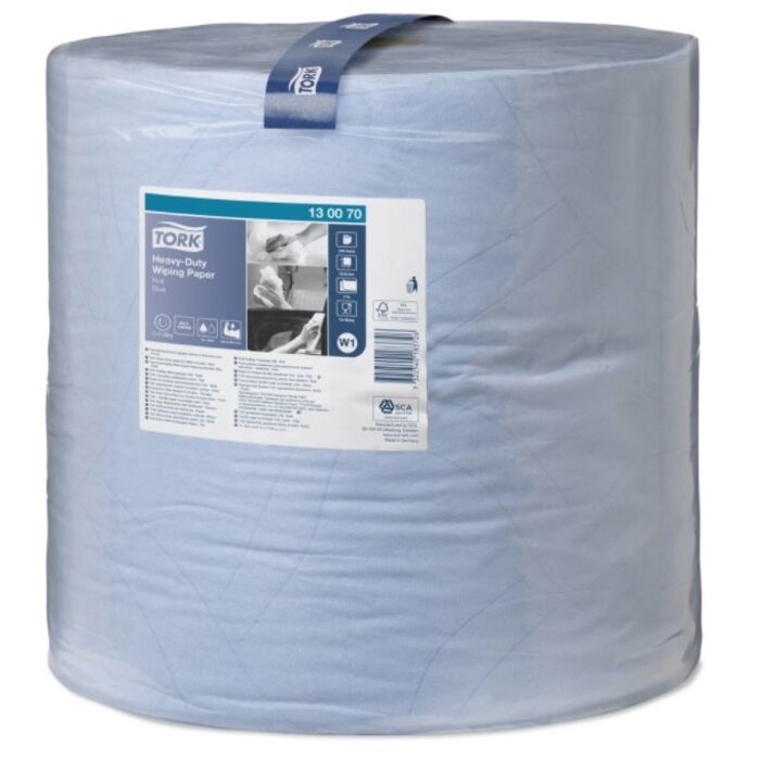 Tork Tork Heavy-Duty Rol Poetspapier 2-laags Blauw W1
