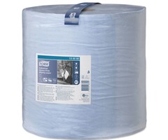 Tork Tork Industrial Heavy-Duty Rol Poetspapier 3-laags Blauw W1