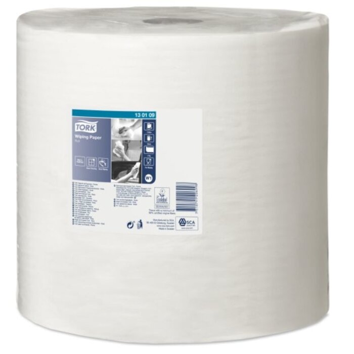 Tork Tork Wiping Rol Poetspapier 1-laags W1
