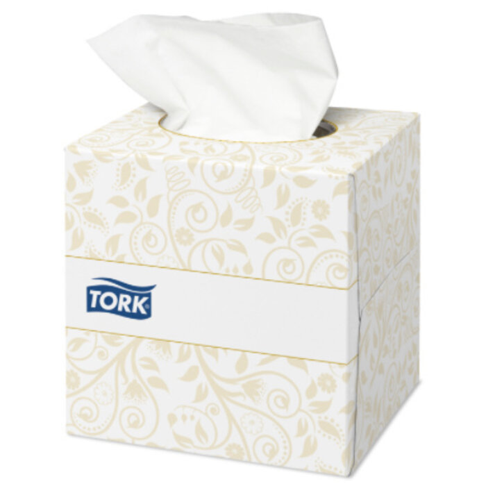 Tork Tork Extra Zachte Facial Tissues 2-laags Wit Kubusdoos Premium