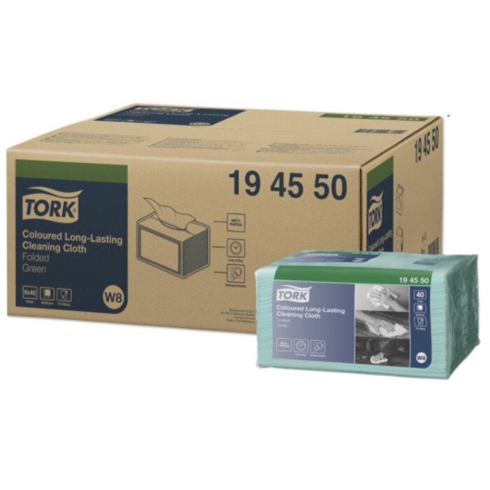 Tork Tork Long Lasting Gevouwen Reinigingsdoek Groen W8