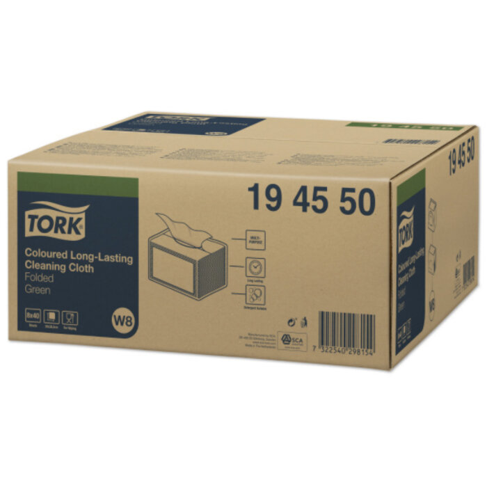 Tork Tork Long Lasting Gevouwen Reinigingsdoek Groen W8