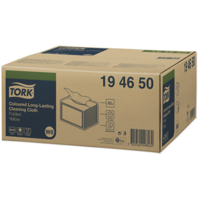 Tork Tork Long Lasting Gevouwen Reinigingsdoek Geel W8