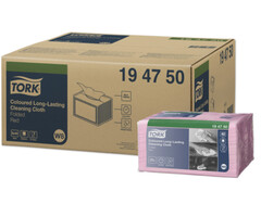 Tork Tork Long Lasting Gevouwen Reinigingsdoek Rood W8