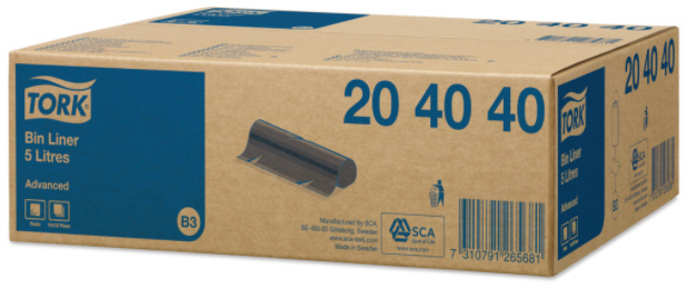 Tork Tork Afvalzak Zwart 5 liter B3