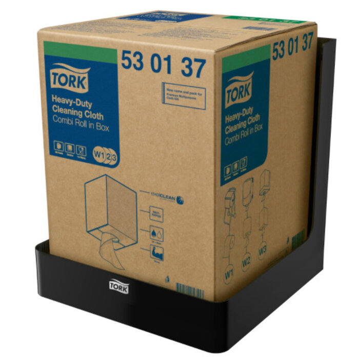 Tork Tork Boxed Combi Rol Poetspapier Dispenser Kunststof Zwart W3