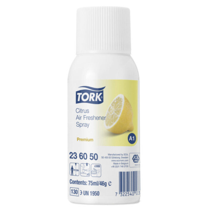 Tork 12x Tork Luchtverfrisser Spray met Citrusgeur A1 Premium