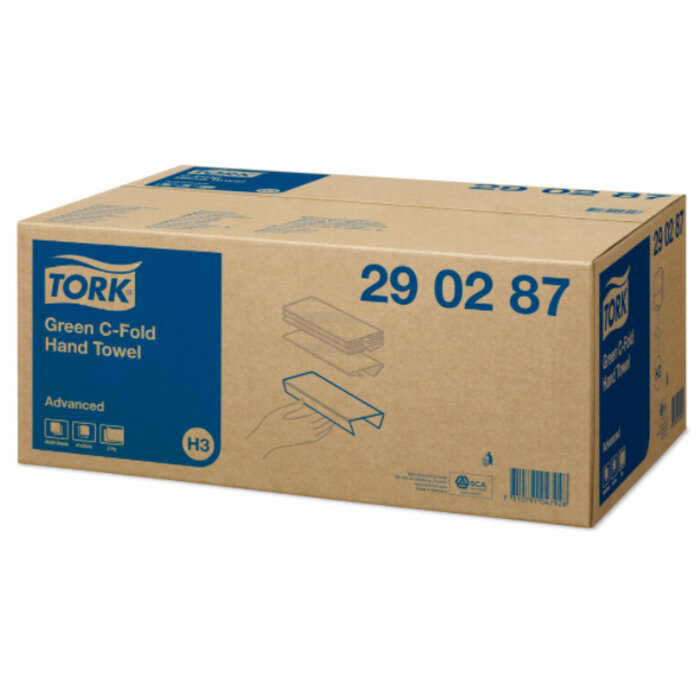 Tork Tork C-vouw Handdoek 2-laags Groen XL H3 Advanced