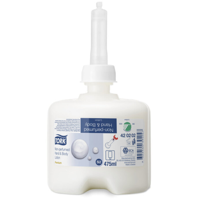 Tork 8x Tork Niet Geparfumeerde Hand- & Bodylotion S2 Premium