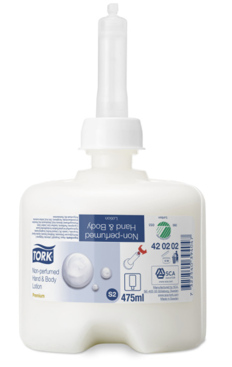 Tork 8x Tork Niet Geparfumeerde Hand- & Bodylotion S2 Premium