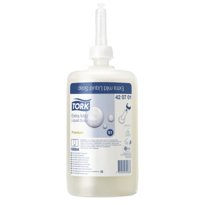 Tork 6x Tork Extra Mild Vloeibare Zeep S1 Premium