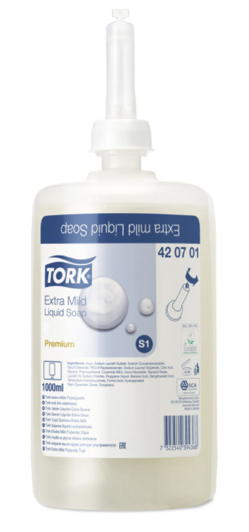 Tork 6x Tork Extra Mild Vloeibare Zeep S1 Premium