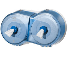 Tork Tork SmartOne® Mini Twin Toiletpapier Dispenser Kunststof Blauw T9