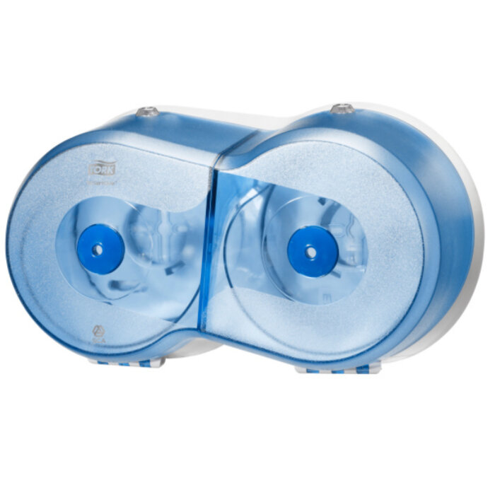 Tork Tork SmartOne® Mini Twin Toiletpapier Dispenser Kunststof Blauw T9