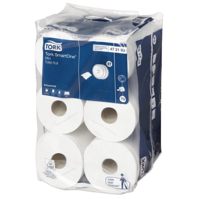 Tork Tork SmartOne® Mini Toiletpapier 2-laags Wit T9 Advanced