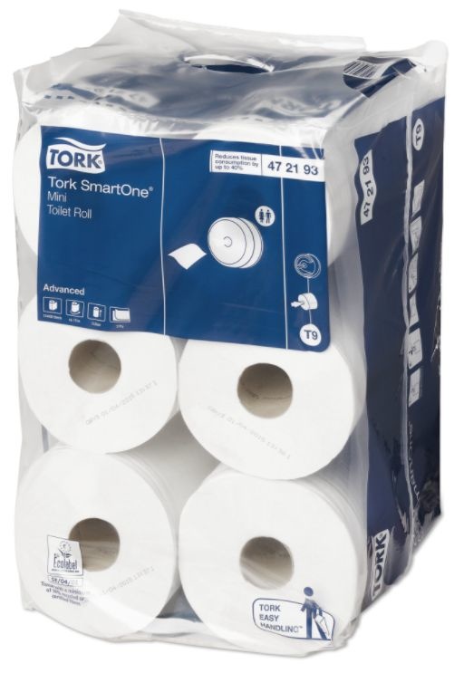 Tork Tork SmartOne® Mini Toiletpapier 2-laags Wit T9 Advanced