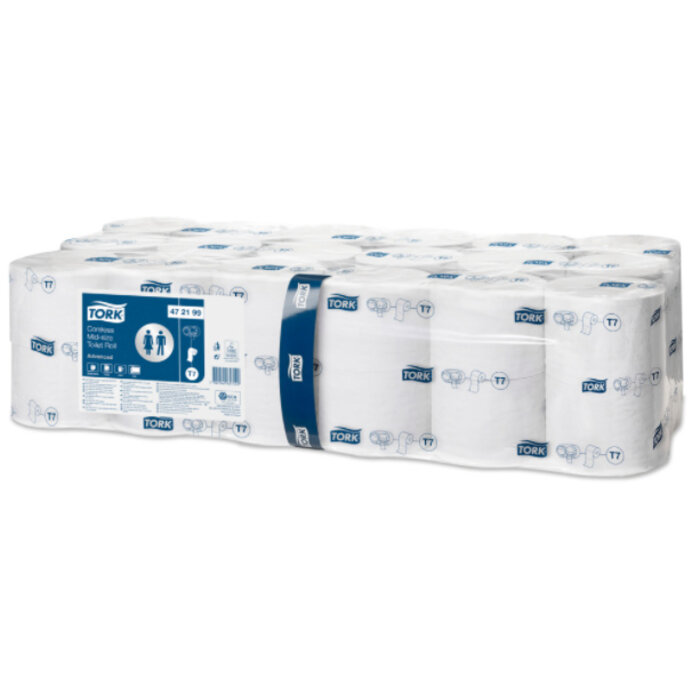 Tork Tork Hulsloos Mid-size Toiletpapier 2-laags Wit T7 Advanced