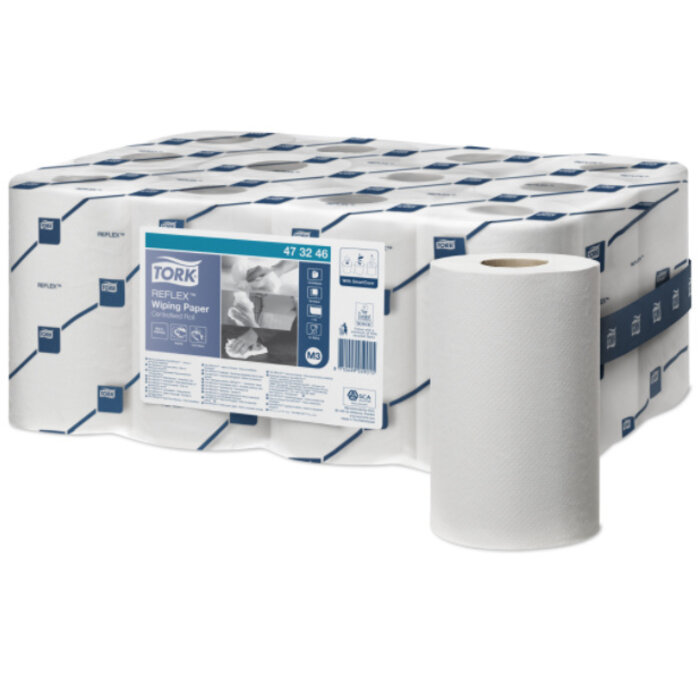 Tork Tork Reflex® Wiping Mini Centerfeed Poetspapier 1-laags M3