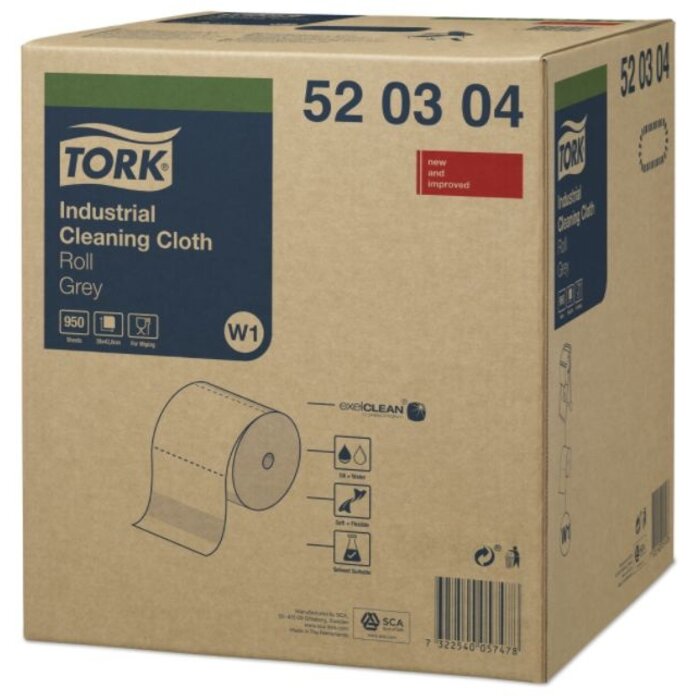 Tork Tork Industrial Reinigingsdoek Grijs W1