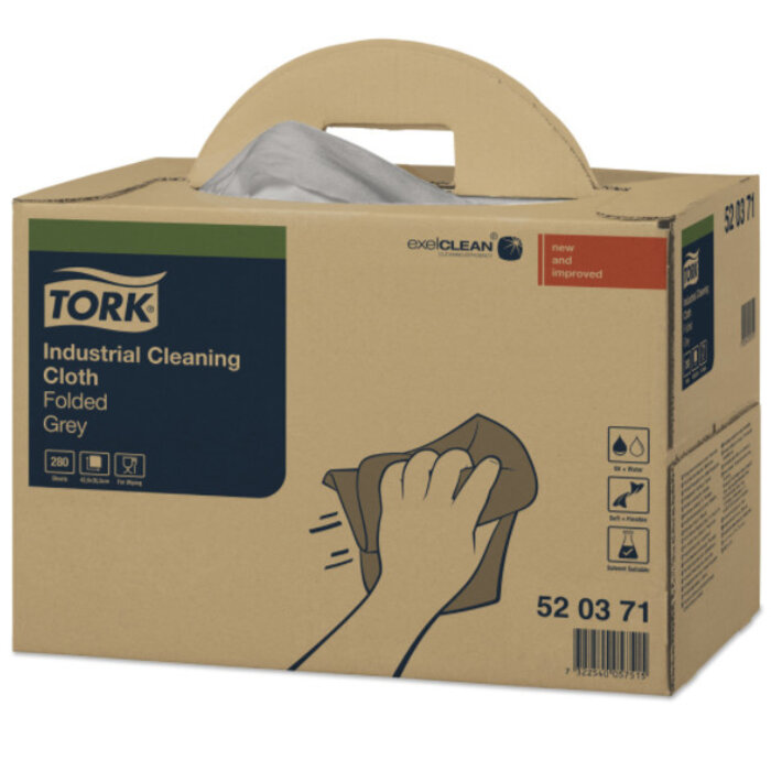 Tork Tork Industrial Box Reinigingsdoek Grijs W7