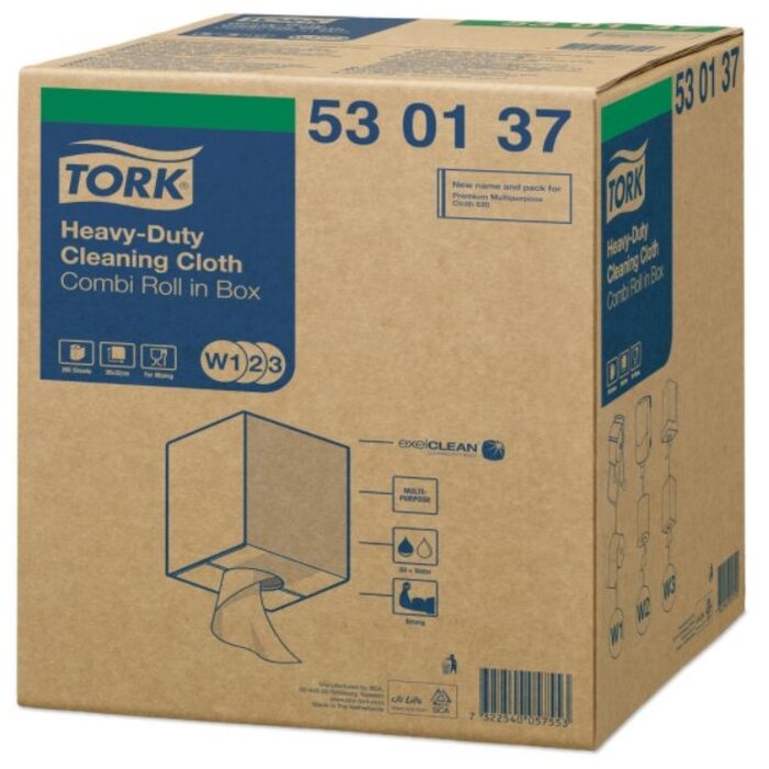 Tork Tork Heavy-Duty Combi Rol Reinigingsdoek W1/W2/W3