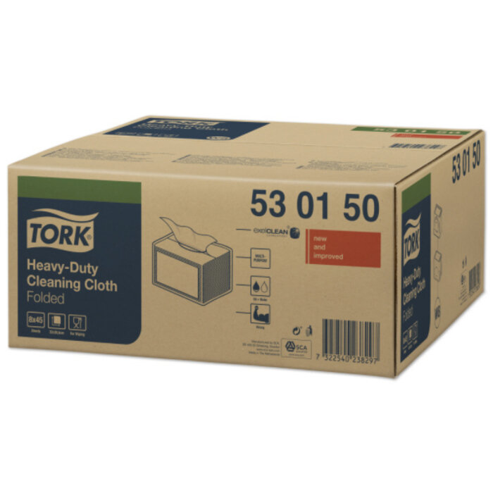 Tork Tork Heavy-Duty Gevouwen Reinigingsdoek W8
