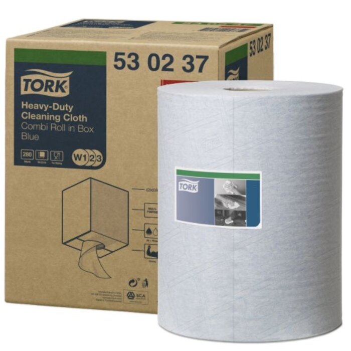 Tork Tork Heavy-Duty Combi Rol Reinigingsdoek Blauw W1/W2/W3