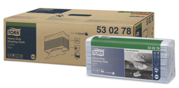 Tork Tork Heavy-Duty Gevouwen Reinigingsdoek Blauw W4