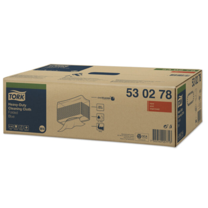 Tork Tork Heavy-Duty Gevouwen Reinigingsdoek Blauw W4