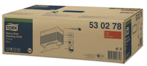 Tork Tork Heavy-Duty Gevouwen Reinigingsdoek Blauw W4