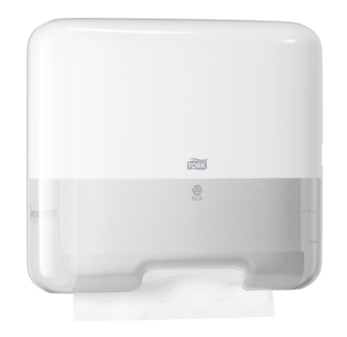 Tork Tork Z-vouw/C-vouw Mini Handdoek Dispenser kunststof Wit H3