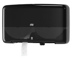 Tork Tork Twin Mini Jumbo Toiletpapier Dispenser Kunststof Zwart T2