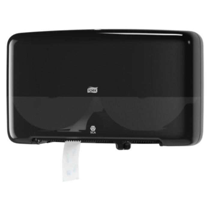 Tork Tork Twin Mini Jumbo Toiletpapier Dispenser Kunststof Zwart T2